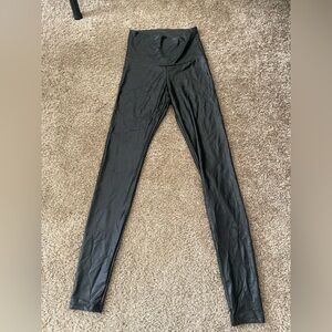 Black Cherish Faux Leather Leggings Size Small NWT